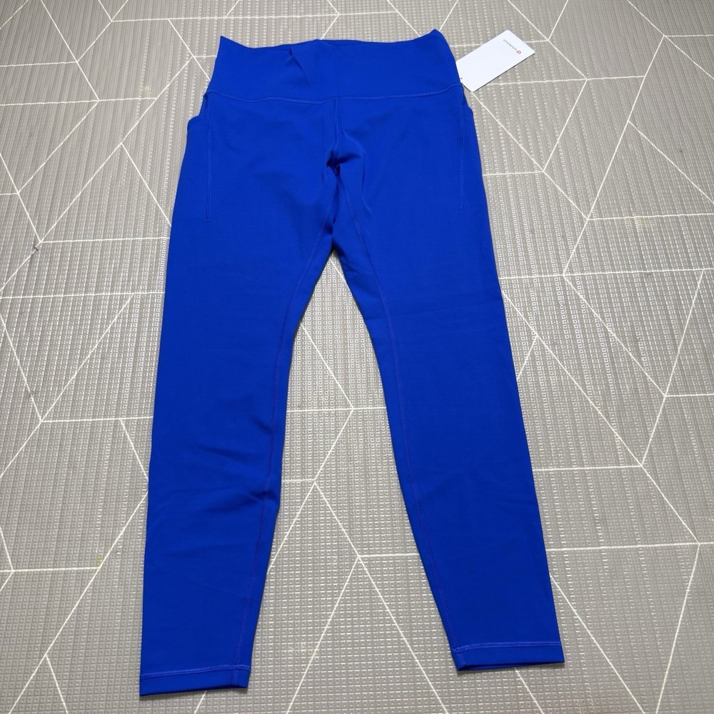 NEW Lululemon Wunder Train HR Tight 28" Pockets 12 Galactic Cobalt LW5FNOS